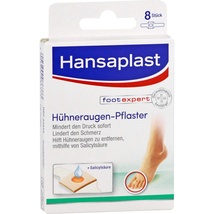 Hansaplast Hühneraugen-Pflaster mindert den Druck sofort, 8 St. Pflaster