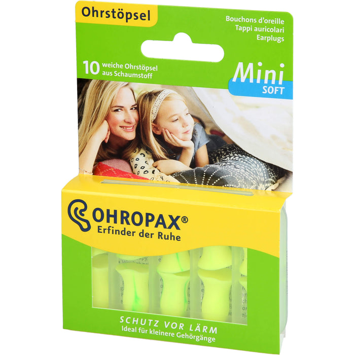 OHROPAX Mini Soft Schaumstoff-Stöpsel, 10 pc Bouchons d'oreilles