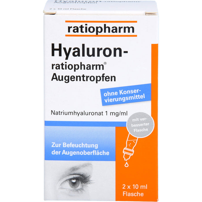 Hyaluron-ratiopharm Augentropfen, 20 ml Solution