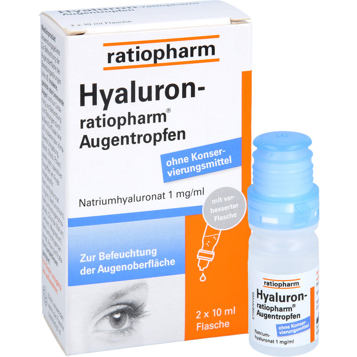 Hyaluron-ratiopharm Augentropfen, 20 ml Solution