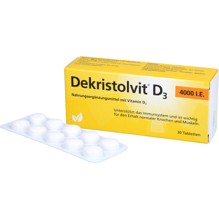 Dekristolvit D3 4000 I.E. Tabletten, 30 pcs. Tablets