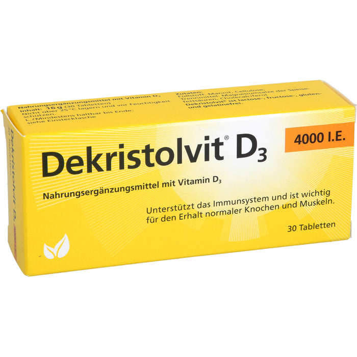 Dekristolvit D3 4000 I.E. Tabletten, 30 St. Tabletten