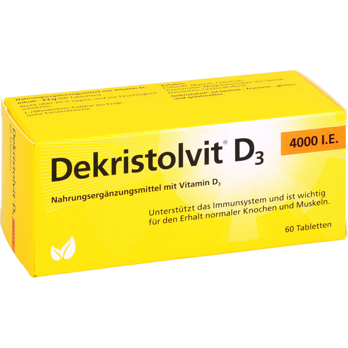 Dekristolvit D3 4000 I.E., 60 St TAB