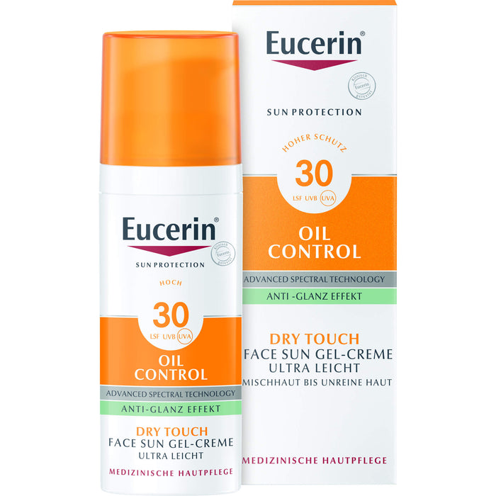 Eucerin Oil Control Face Sun Gel-Creme LSF 30, 50 ml Crème