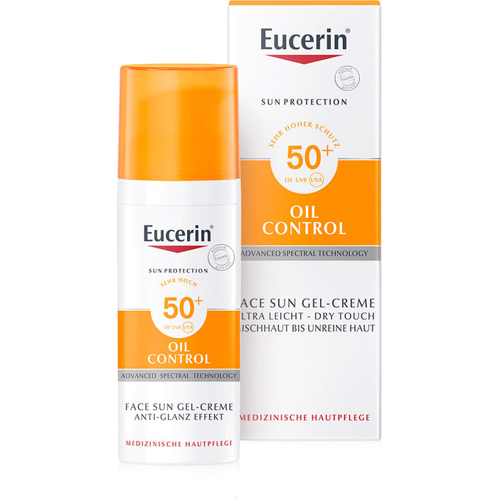 Eucerin Oil Control Face Sun Gel-Creme LSF 50+, 50 ml Cream