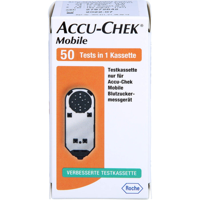 ACCU-CHEK Mobile Testkassette Plasma II, 50 pc Bandelettes réactives