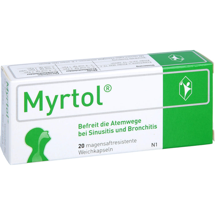 Myrtol, 120 mg, magensaftresistente Weichkapseln, 20 pc Capsules