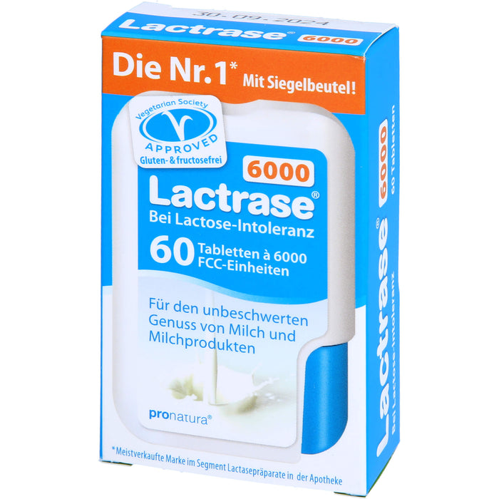 Lactrase 6000 bei Lactose-Intoleranz Tabletten, 60 pcs. Tablets