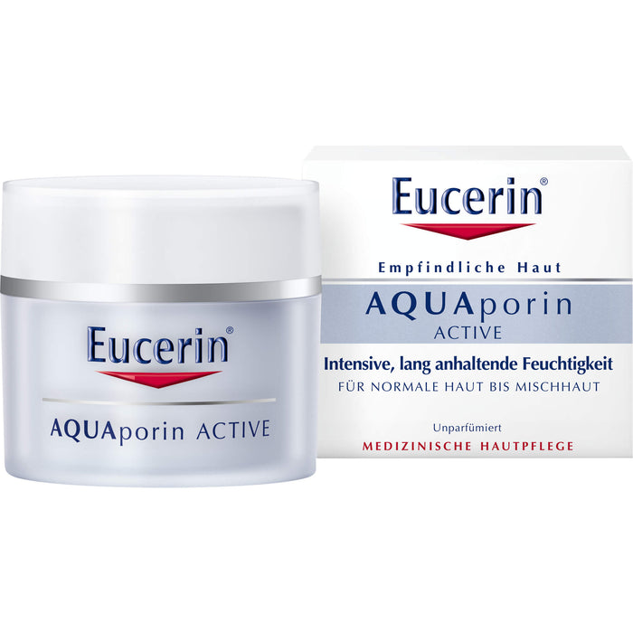 Eucerin AQUAporin ACTIVE normale Haut bis Mischhaut Creme, 50 ml Cream