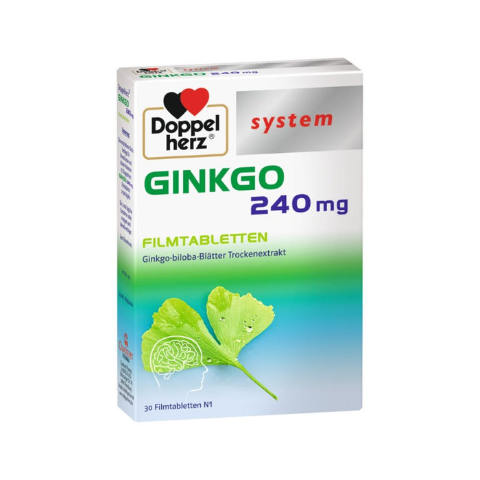 Doppelherz system Ginkgo 240 mg Tabletten, 30 pc Tablettes