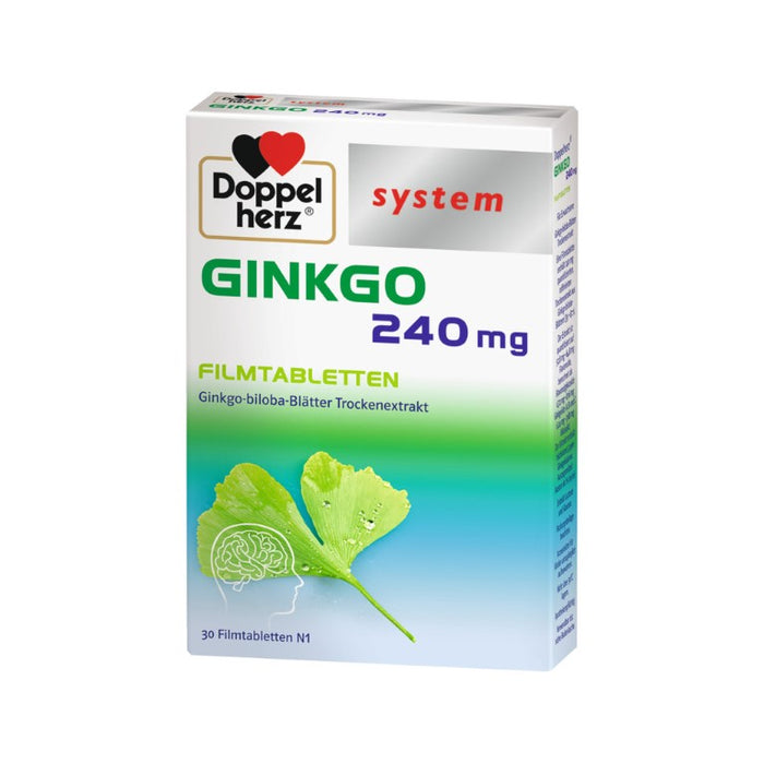 Doppelherz system Ginkgo 240 mg Tabletten, 30 pc Tablettes