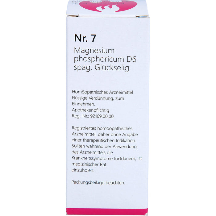 Nr. 7 Magnesium phosphoricum D6 spag. Glückselig, 50 ml TEI