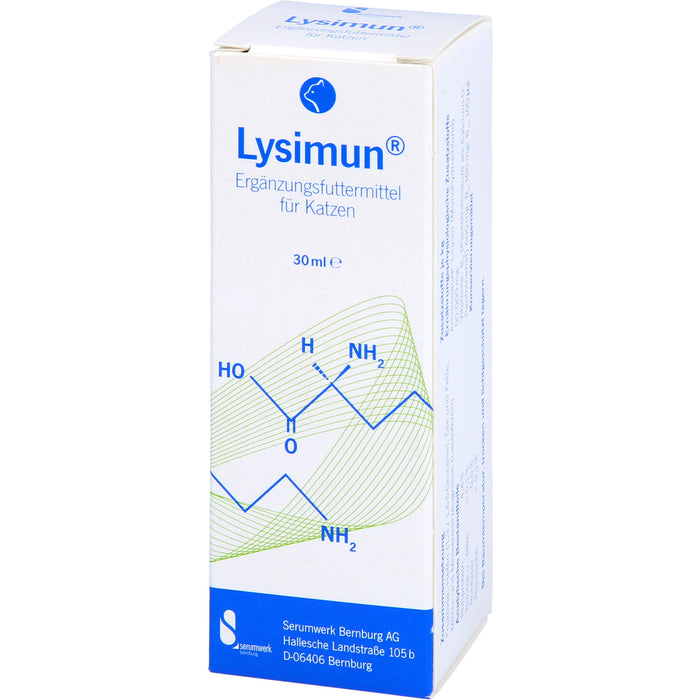 Lysimun Ergänzungsfuttermittel für Katzen, 30 ml Solution