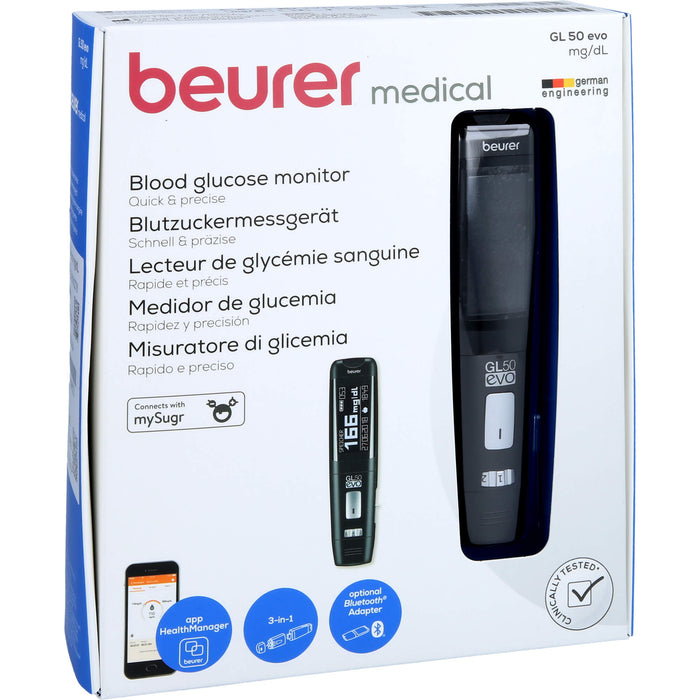 Beurer GL50EVO BZMG MG/DL, 1 St