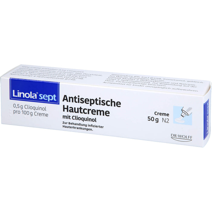 Linola sept Antiseptische Hautcreme mit Clioquinol, 50 g CRE