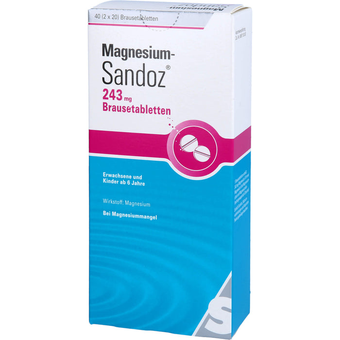 Magnesium-Sandoz 243 mg Brausetabletten, 40 pcs. Tablets