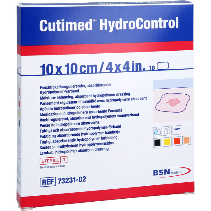 Cutimed HydroControl 10x10cm, 10 St KOM