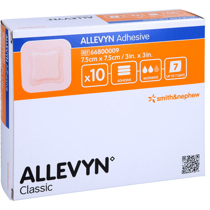 ALLEVYN Adhesive 7,5X7,5cm haftende Wundaufl., 10 St