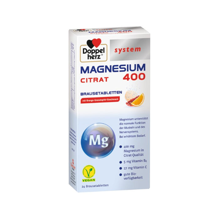 Doppelherz system MAGNESIUM 400 CITRAT, 24 pc Tablettes