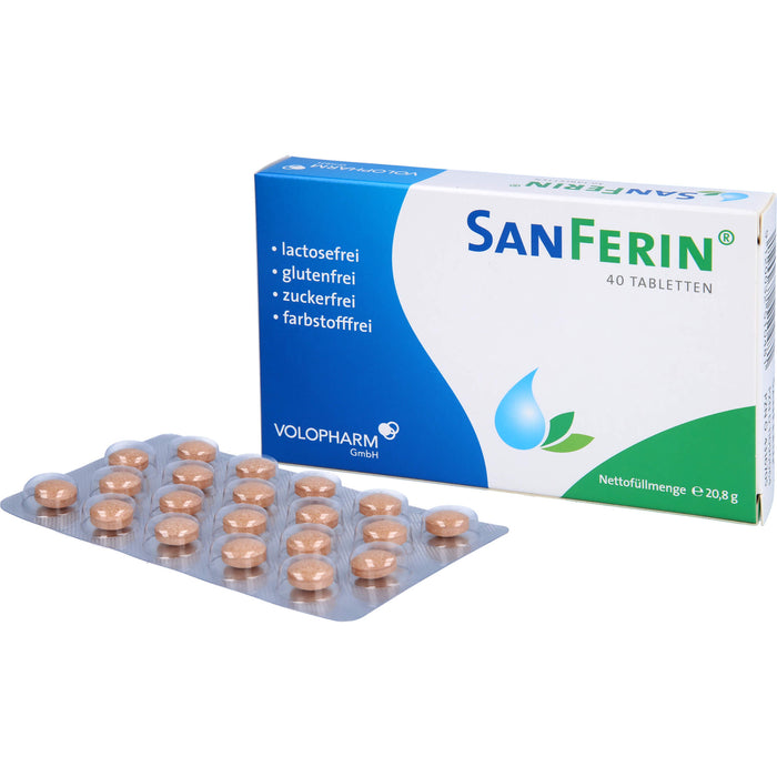 SanFerin Tabletten  stärkt auf natürliche Weise das Immunsystem und unterstützt bei der Abwehr von Bakterien, Viren und Pilzen, 40 St. Tabletten