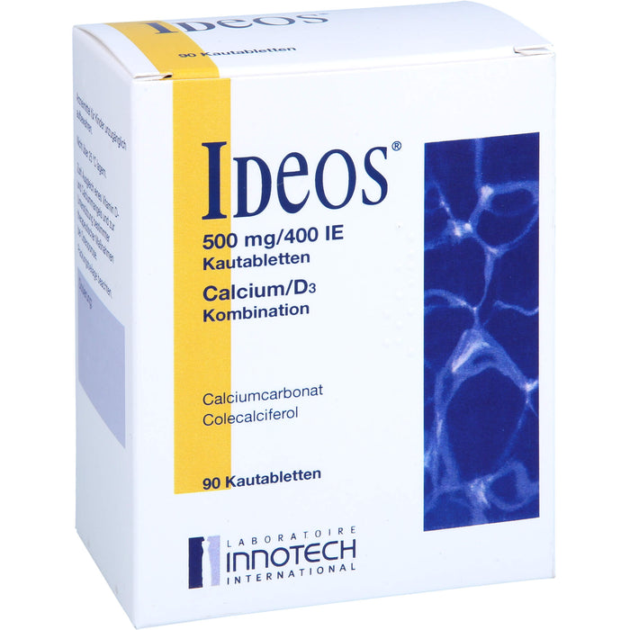 IDEOS 500 mg / 400 I.E. Kautabletten, 90 St. Tabletten