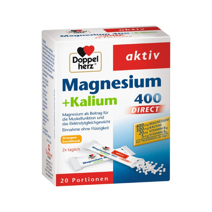 Doppelherz Magnesium + Kalium direct, 20 St PEL