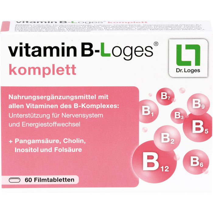 vitamin B-Loges komplett Filmtabletten, 60 pcs. Tablets