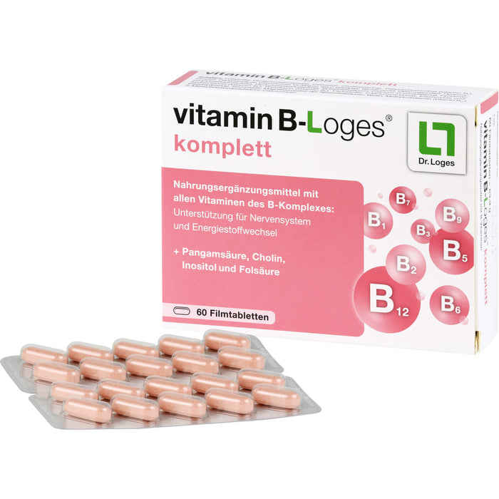 vitamin B-Loges komplett Filmtabletten, 60 pc Tablettes