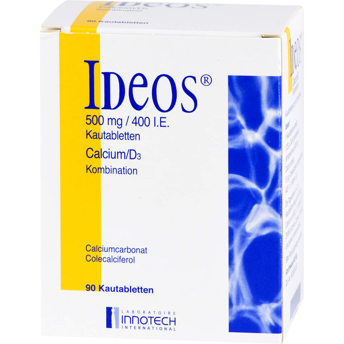 IDEOS 500 mg / 400 I.E. Kautabletten, 90 St. Tabletten