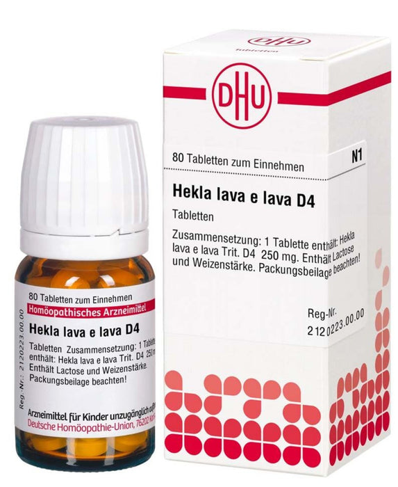 DHU Hekla lava e lava D 4 Tabletten, 80 St. Tabletten