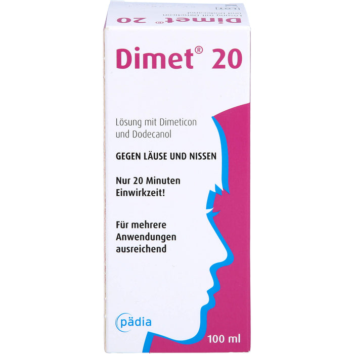 Dimet 20 Lösung gegen Läuse und Nissen, 100 ml Lösung