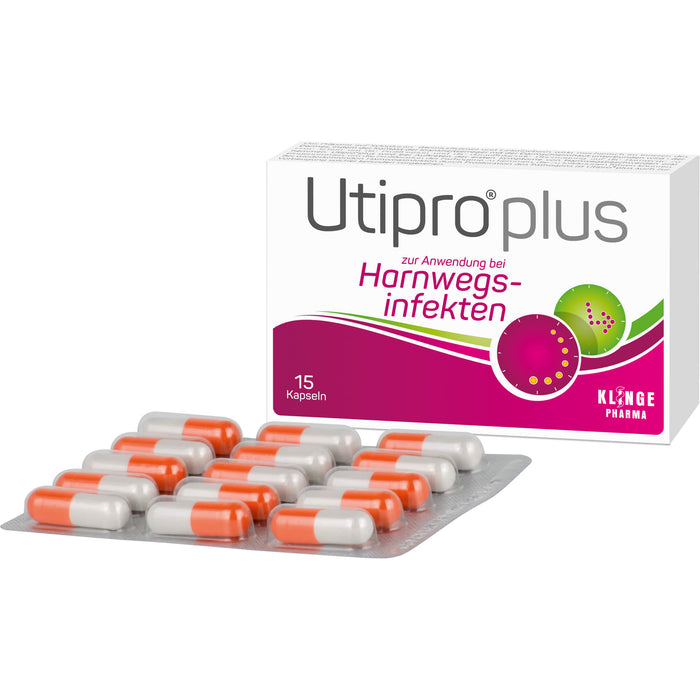 Utipro plus Kapseln bei Harnwegsinfekten, 15 pcs. Capsules