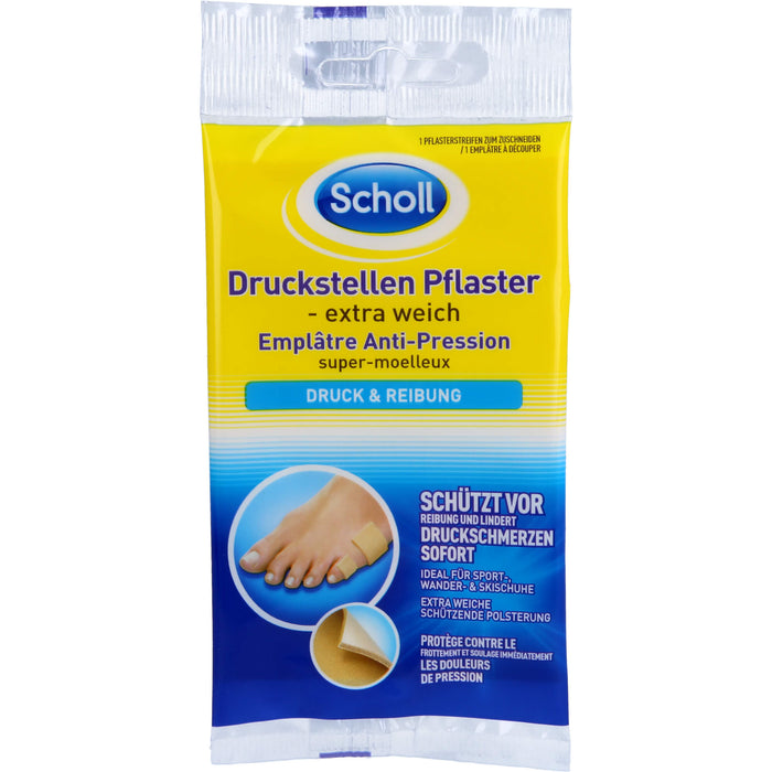 Scholl Druckstellen Pflaster extra weich, 1 St PFL