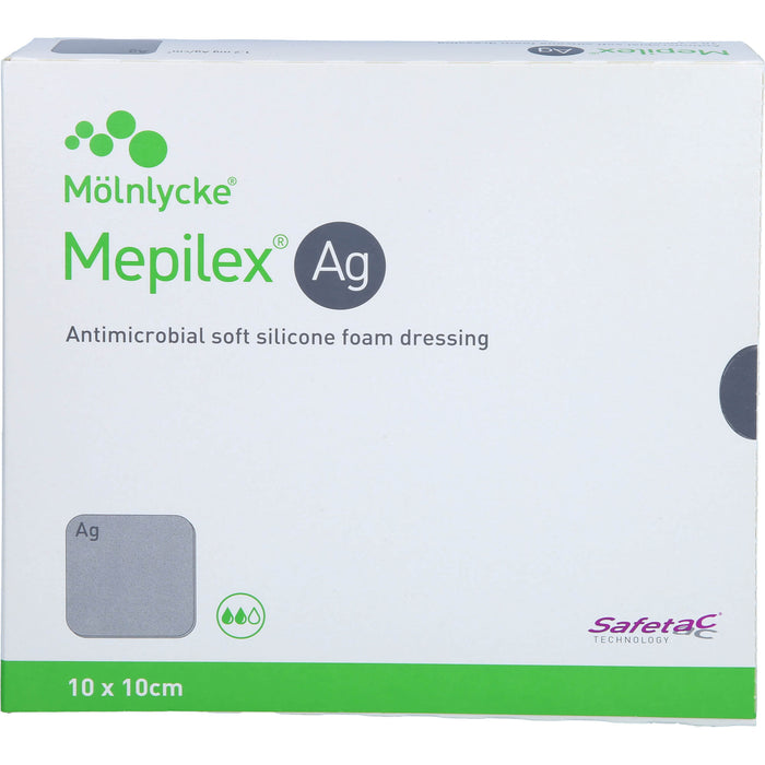 MEPILEX Ag Schaumverband 10x10 cm steril, 5 St VER