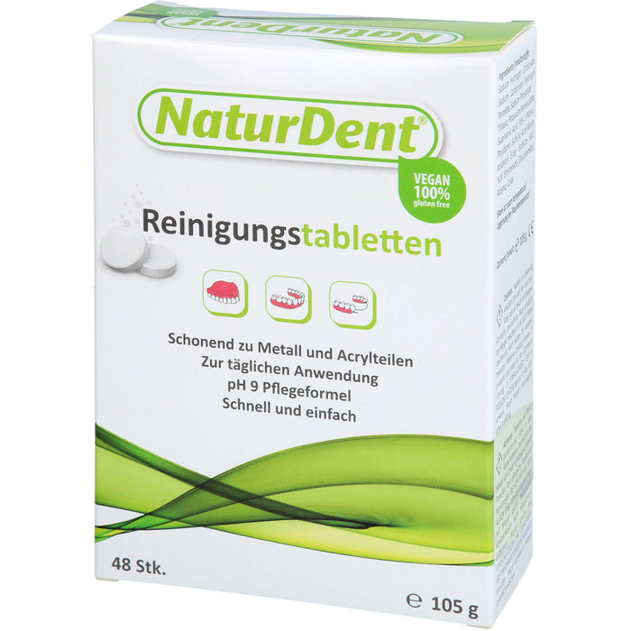 NaturDent Reinigungstabletten für den Zahnersatz, 48 St. Tabletten