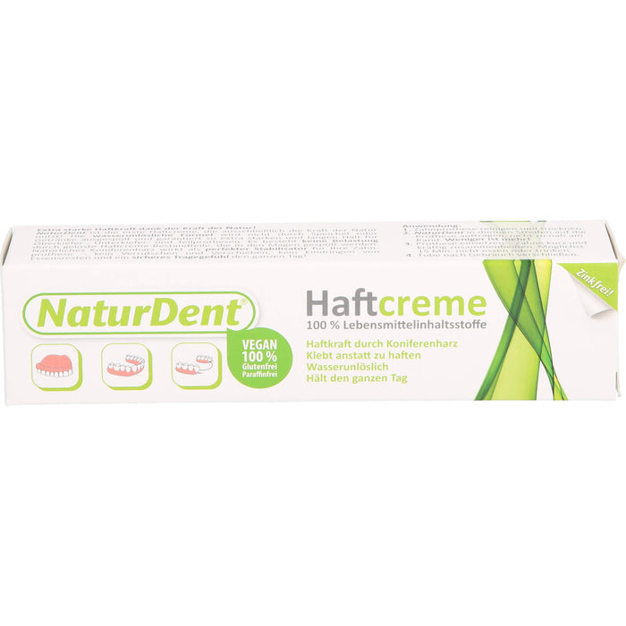 NaturDent Haftcreme zur Befestigung des Zahnersatzes, 40 g Creme