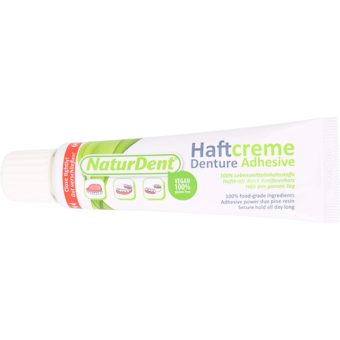 NaturDent Haftcreme zur Befestigung des Zahnersatzes, 40 g Cream