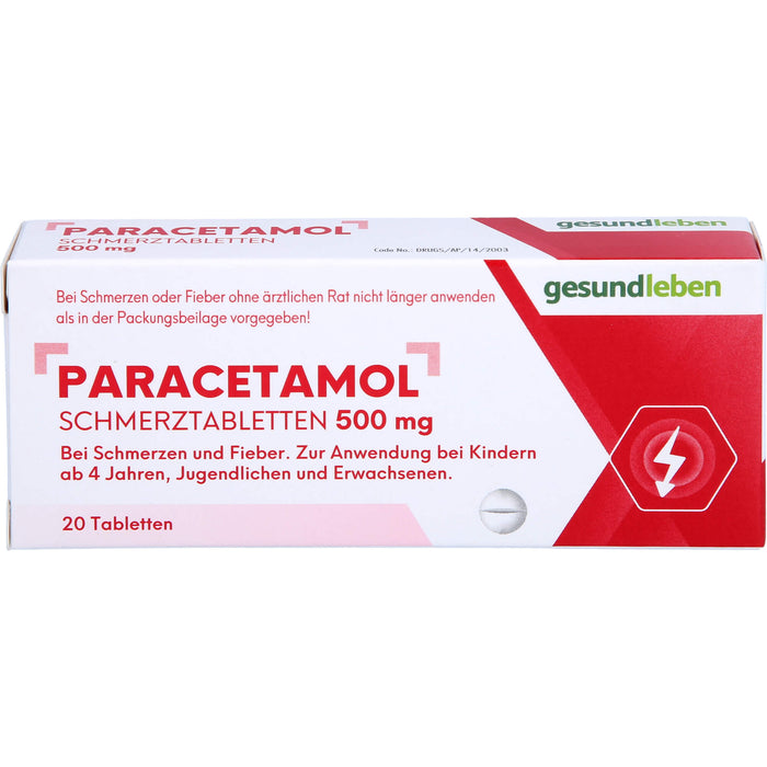 Paracetamol Schmerztabletten, Tabletten, 20 St TAB