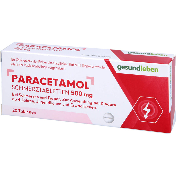 Paracetamol Schmerztabletten, Tabletten, 20 St TAB