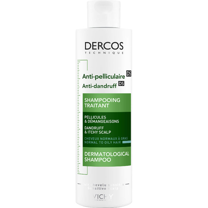 VICHY Dercos Anti-Schuppen DS Intensiv-Shampoo bei Juckreiz, 200 ml Shampoing