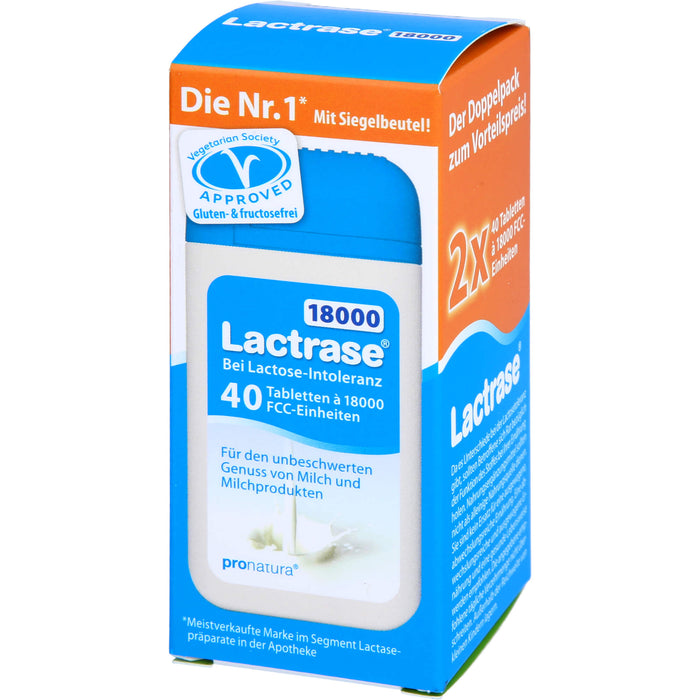 Lactrase 18000 bei Lactose-Intoleranz Tabletten, 80 pcs. Tablets