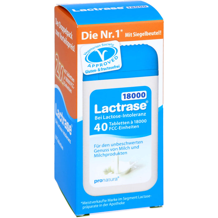 Lactrase 18000 bei Lactose-Intoleranz Tabletten, 80 pcs. Tablets