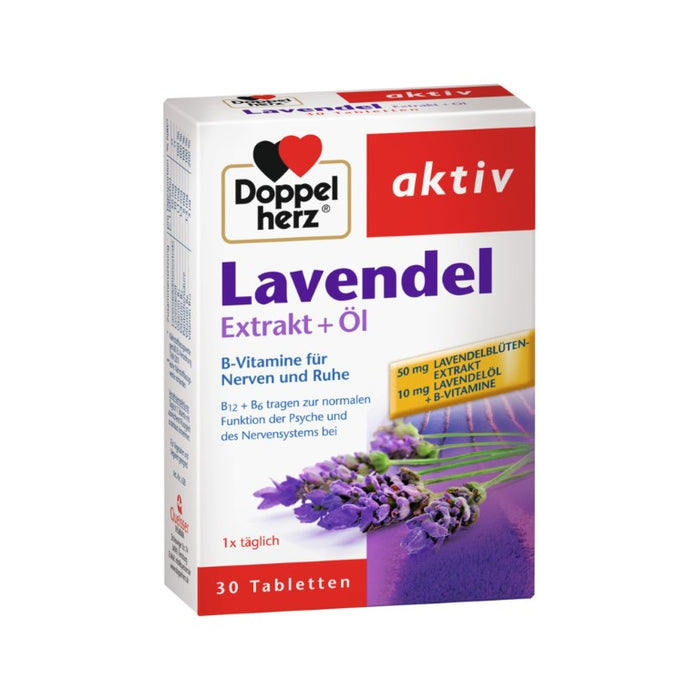 Doppelherz Lavendel Extrakt + Öl Tabletten, 30 pc Tablettes