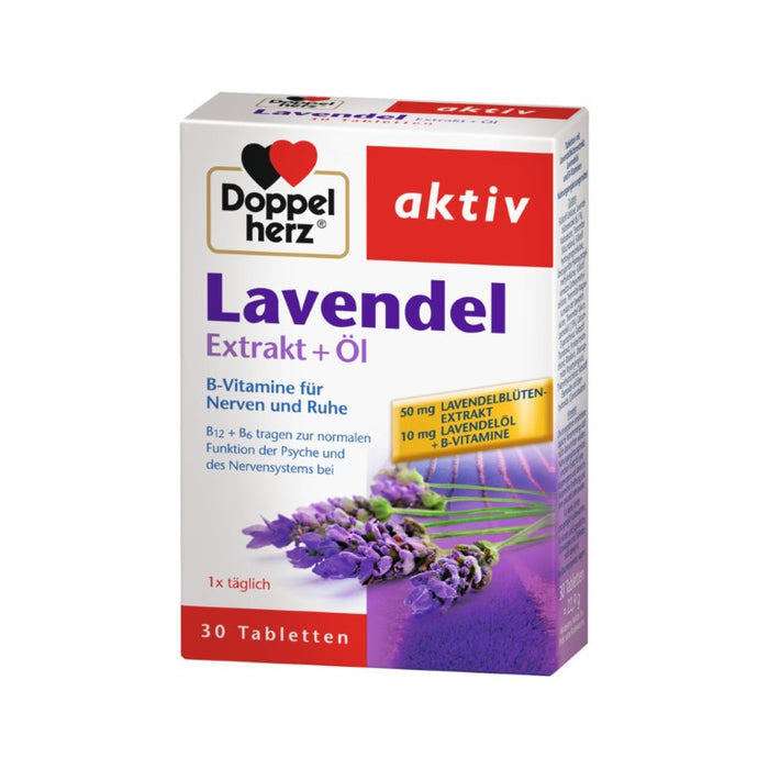 Doppelherz Lavendel Extrakt + Öl Tabletten, 30 pc Tablettes