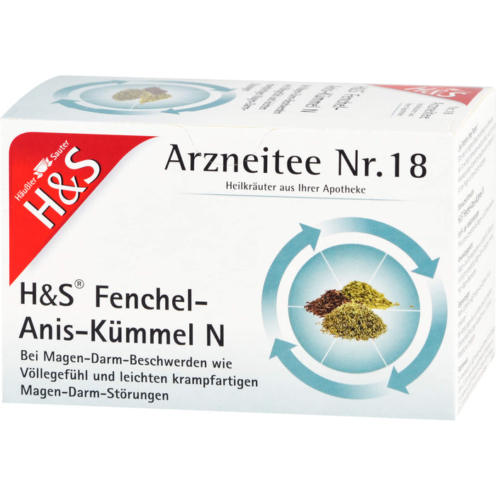 H&S Fenchel-Anis-Kümmel N Arzneitee Nr. 18, 20 St. Filterbeutel