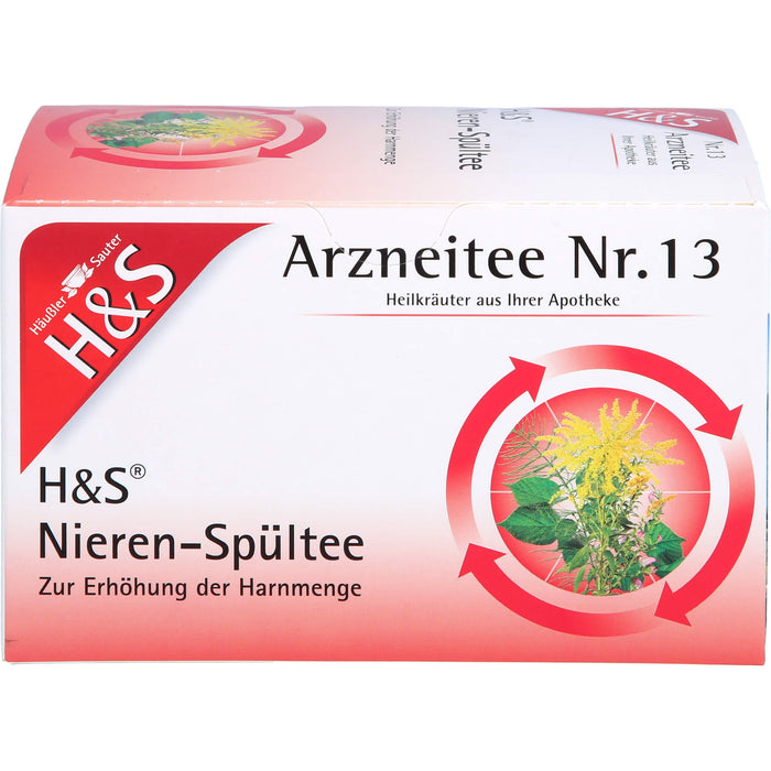 H&S Nieren-Spültee Arzneitee Nr. 13, 20 pc Sac filtrant