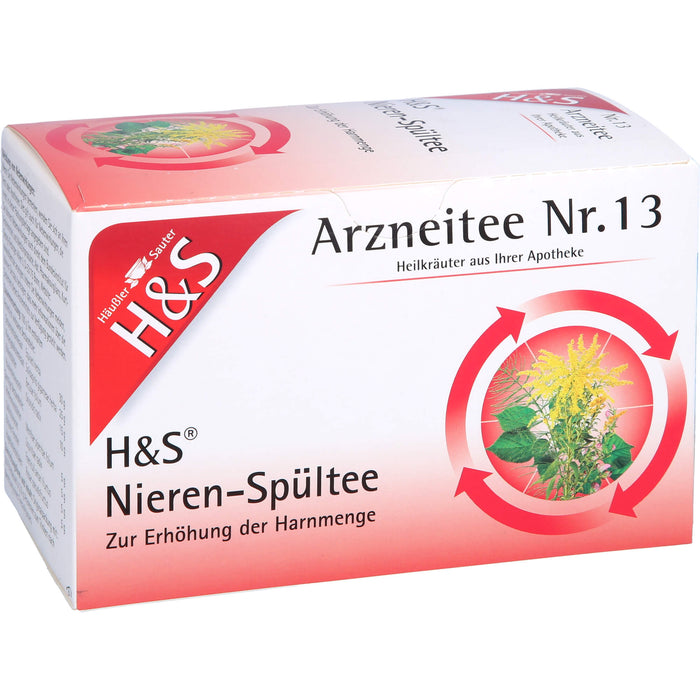 H&S Nieren-Spültee Arzneitee Nr. 13, 20 pc Sac filtrant