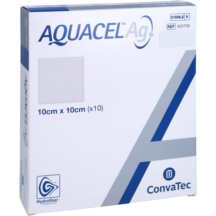 AQUACEL Ag 10x10cm Kompressen, 10 St KOM