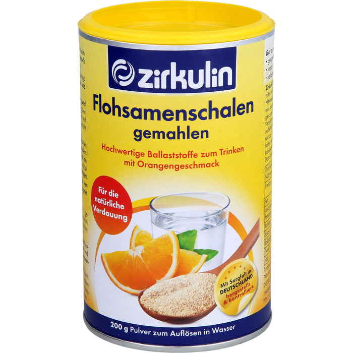 zirkulin Flohsamenschalen gemahlen, 200 g Poudre