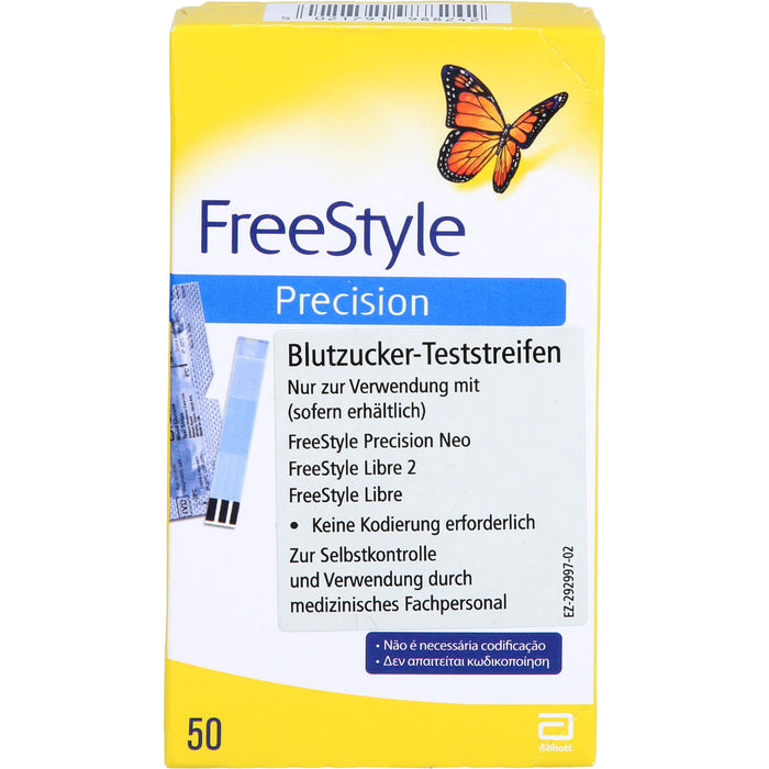 Freestyle Precision Blutzucker Teststreifen, 50 St. Teststreifen